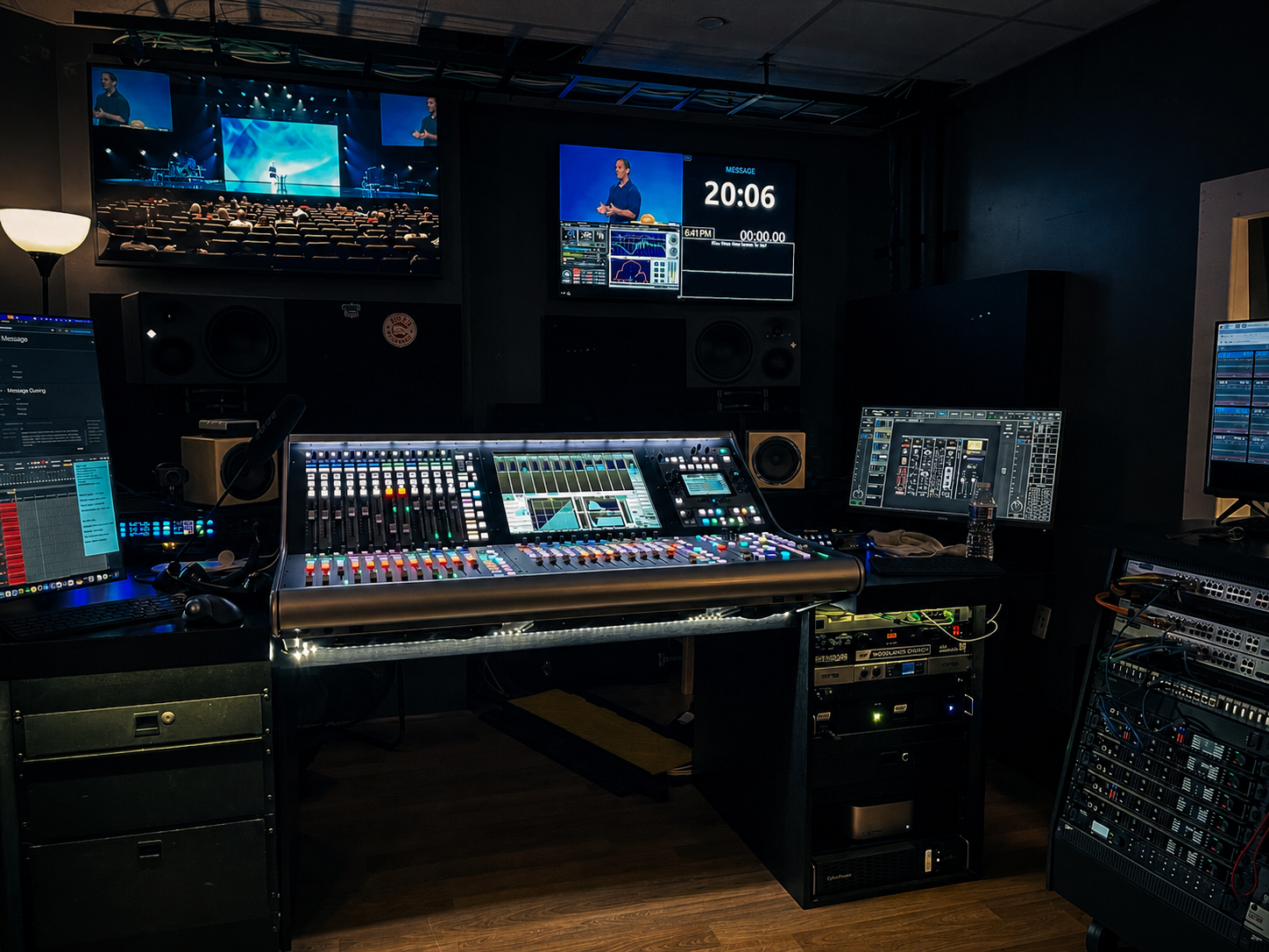 Woodlands Church Broadcast Room